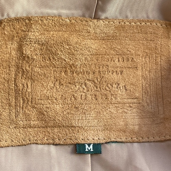 RALPH LAUREN Suede Whip Stitch Leather Western Jacket Silver Turquoise Buttons M - Picture 12 of 15